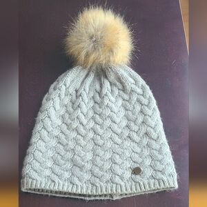 Simons Soft Grey Knit Toque